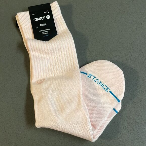 Stance Men's Icon Classic Crew Socks, Pink, Large (Shoe: 9-12) - Picture 2 of 4